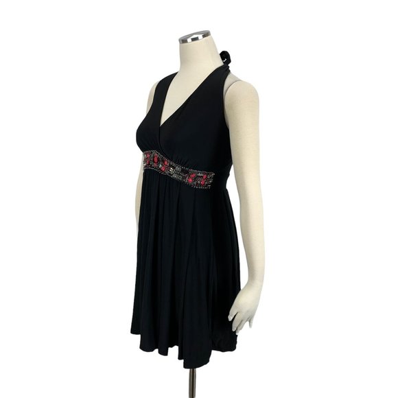 White House Black Market BEADED HALTER 4 DRESS STYLE: 570020525 Small - Picture 3 of 8